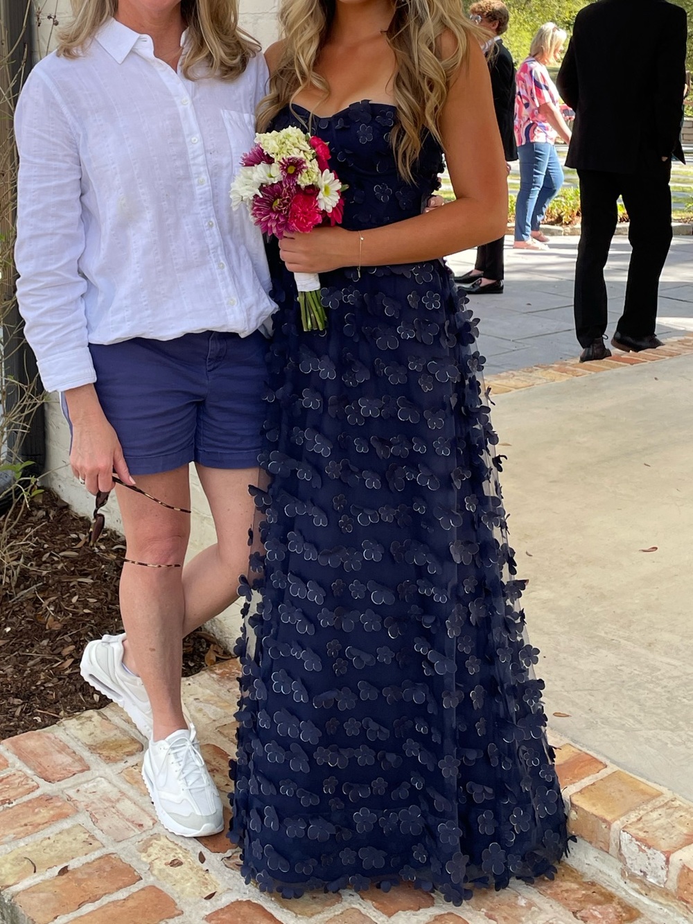 Navy Dillards prom dress